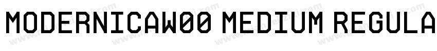ModernicaW00 Medium Regular字体转换